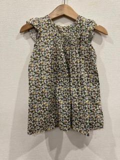 花柄フリル袖ワンピースセット
