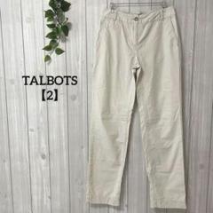 a1094＊TALBOTS レディースチノパン　ベージュ【2】綺麗めカジュアル
