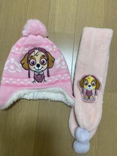 パウパトロールマフラーと帽子セット