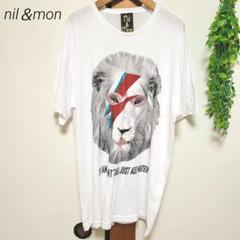 nil＆mon ニルアンドモン ライオン Tシャツ 半袖 ホワイト