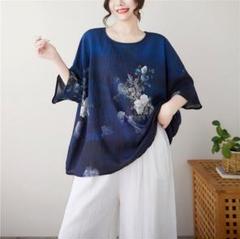 新品◎大人気 プリント Tシャツ 大きいサイズ 着痩せ オシャレ 涼しい