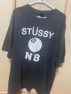 stussy 古着　ヴィンテージ　8ボール　フェード　X L ブラック　雰囲気