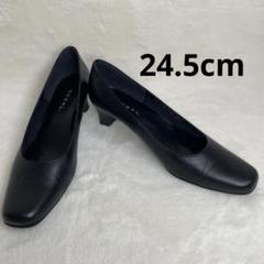 通販 m様専用 美品 リーガル REGAL パンプス スクエアトゥ レザー24.5 靴