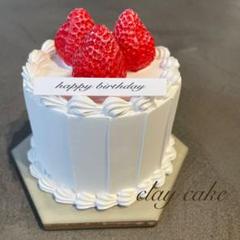 フェイクケーキ　クレイケーキ　食品サンプル　誕生日　結婚式　ウェディング