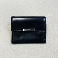 早い者勝ち　美品　PRADA プラダ　三つ折り　折りたたみ　銀ロゴ　フレーム 早い者勝ち 美品 PRADA プラダ 三つ折り 折りたたみ 銀ロゴ