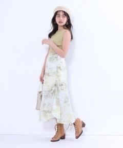 マーブルプリントスカート Rirandture リランドチュール