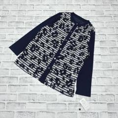 新品✨タグ付き パスアドレス シアーカーディガン ネイビー系 M〜L