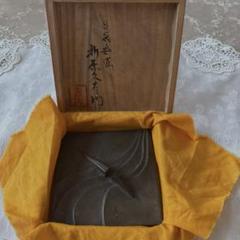 青銅　折原久左ヱ門氏作　共箱入　文鎮　書鎮　折原久左衛門作　ペーパーウェイト 青銅 折原久左ヱ門氏作 共箱入 文鎮 書鎮 折原久左衛門作