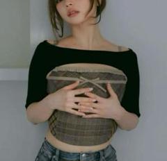 andmary Rimma check set tops - メルカリ
