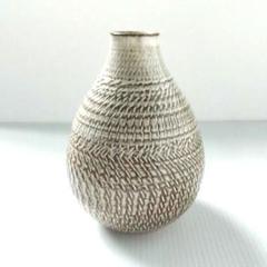 年代物 小鹿田焼 飛び鉋 花器 壺 フラワーベース アート
