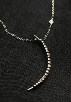 チャンルーシルバー三日月ムーンダイヤモンドネックレス チャンルーシルバー三日月ムーンダイヤモンドネックレス - メルカリ