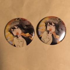 青春ブタ野郎 双葉理央 缶バッジ 青ブタ展 青春ブタ野郎はバニーガール先輩の夢を見ない - トレーディング