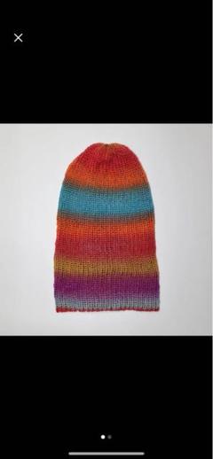apollonstore ブラウングラデーションニットビーニー apollonstore ブラウングラデーションニットビーニー - メルカリ
