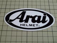 正規品 Arai ステッカー 黒(107mm×51mm) 当時物 アライ