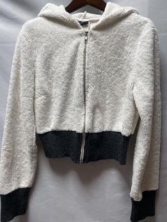 可愛い✨D&G ボア ジップパーカー バイカラー フード付き