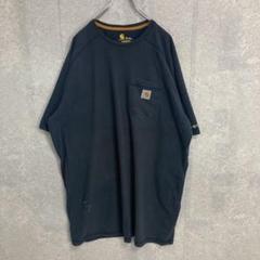 カーハート ブラック 黒 刺繍ロゴ ポロシャツ 2XL ビッグサイズ カーハート 半袖ポロシャツ 刺繍ロゴ ビッグシルエット ブラック