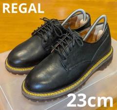【美品】REGAL リーガル ドレスシューズ イエローステッチ ブラックレザー