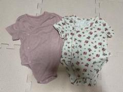 ベビー肌着 ピンク 花柄 2点セット　60-70㎝