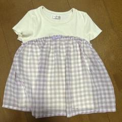 チュニック (110) 紫 Tシャツ キッズ