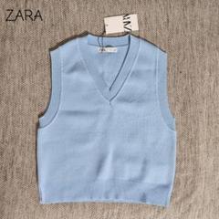 タグ付き未使用　ZARA　ノースリーブプレーンニット　ベスト