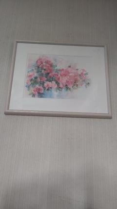版画絵 彩りの花々