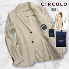 CIRCOLO テーラードジャケット ベージュ 38 総柄 カジュアル 2025年最新】CIRCOLO1901 カラー：ベージュ系 テーラード