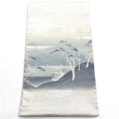 P8672 ●高級 正絹 落款 唐織 袋帯