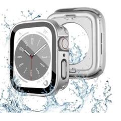 40mm Apple Watch カバー防水 一体型 新デザイン シルバー