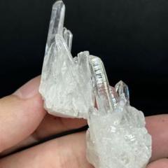 ◇071 天然石　水晶　クラスター　2点◇