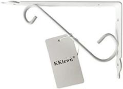 シェルフ アイアンブラケット 棚受け KKlewu 金物 L型 アンティーク 白