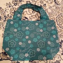 MARY QUANT エコバッグ グリーン　サブバッグ　マリークヮント　マリクワ