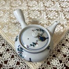 美品 九谷焼 博山 花鳥 急須 絵柄 陶器製 ヴィンテージ
