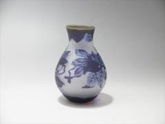 【証明書】エミールガレ 花器 花瓶 カメオ彫り 被せガラス