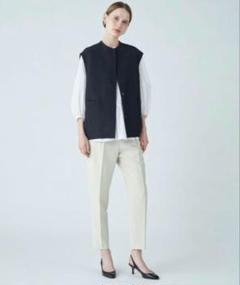 Ballsey ピンドットマトラッセコクーンジレ　ネイビー Ballsey ピンドットマトラッセコクーンジレ ネイビー ベスト