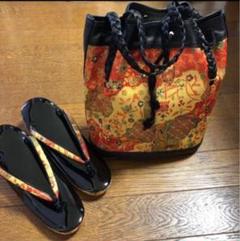 伊と忠★和装バッグ草履セット★牛革 創作京履物伊と忠 | 明治28年創業、京都四条河原町に本店を