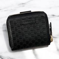 GUCCI グッチ シマ レザー ヴィンテージ ウォレット 二つ折り 長