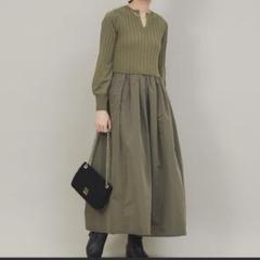 ★美品◆シップス◆1枚で完成する♡布帛コンビニットワンピースGR ☆美品◇シップス◇ 布帛コンビニットワンピース - メルカリ