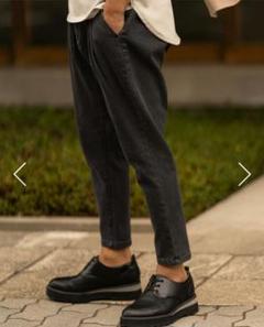 デニム　ソフトサルエルテーパードパンツ　amuy trysbay Color Denim Soft Sarouel Tapered Pants［2350amy-1］ | AMUY
