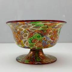 MURANO ムラノ ミルフィオリ崩し シェル ホタテ貝形 貝殻 モチーフ 皿 MURANO ムラノ ミルフィオリ崩し シェル ホタテ貝形 貝殻