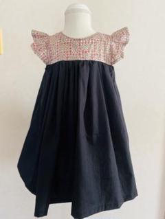 ハンドメイド　ノースリーブフリルワンピース100cm〜105cm