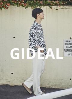 極美品 GIDEAL レオパード オープンカラーシャツ がーくん サイズ3 GIDEAL】レオパード オープンカラーシャツ がーくん サイズ3