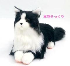 猫ぬいぐるみ リアル 本物 ハンドメイド やさしい 手触り 可愛く 癒しネコ