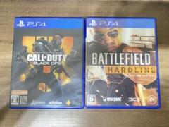 PS4ソフトセット BO4 バトルフィールドハードライン