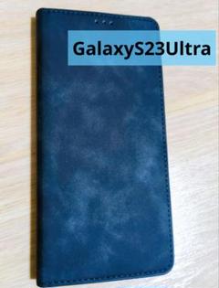GalaxyS23Ultra手帳型スマホケースブラック