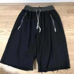 wild card サルエルスウェットハーフパンツ ブラック ビター
