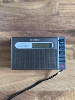 SONY FM/AMステレオラジオSRF-M100★収納ケース付き