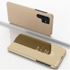 Galaxy S25 Ultra 手帳型 携帯電話 カバー 化粧鏡機能付 ミラー