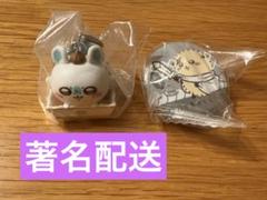 【2点セット】 ちいかわ くら寿司 フィギュア＆缶バッジ モモンガ、ラッコ