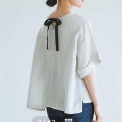 Leh レー ★カシミール刺繍リネンブラウス　麻100%　プルオーバー Leh レー ☆カシミール刺繍リネンブラウス麻100%プルオーバー
