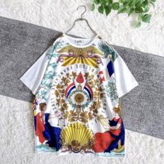 美品 オールド エルメス フランス革命 tシャツ カットソー コットン 白 M